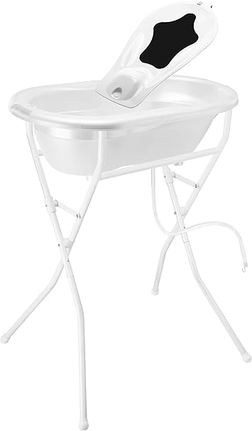Rotho Babydesign Set De Bain Complet Avec Baignoire Et Support 0 12 Mois Blanc Solution De Bain Ideale Top Amazon Fr Bebes Puericulture
