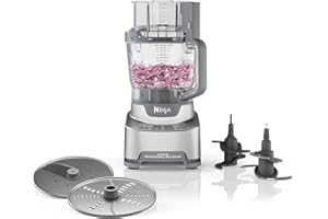 Ninja Food Processor, Professional XL, 1200 Peak-Watts, 4-in-1, Chopping, Slicing/Shredding, Purees, Dough, 12-Cup Processor 
