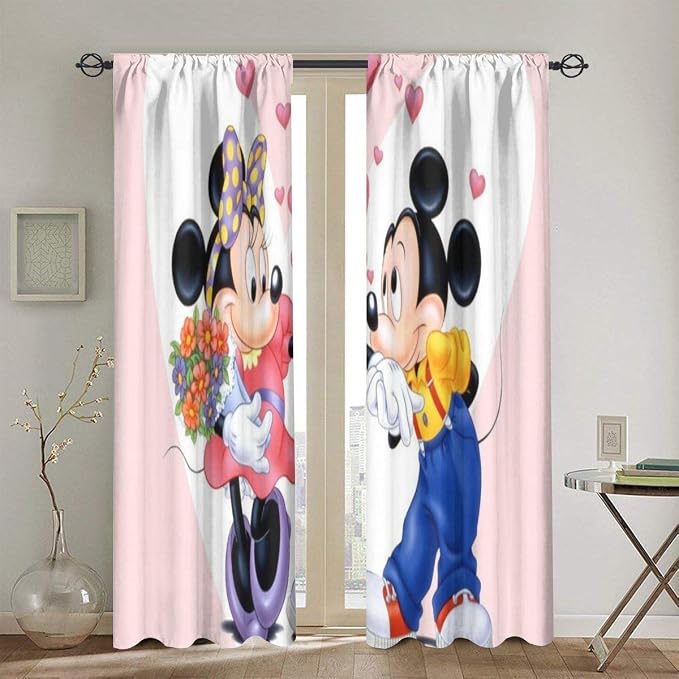 Amazon.com: XZPENG Mickey Mouse Blackout Curtains Set for Home Decor