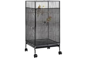 Josojoou Large Bird Cage Seed Catcher 31 x 118 inches Adjustable Soft Airy Skirt Guard Birdcage Nylon Mesh Net, Birdcage Cover Skirt Seed Guard for Parrot Parakeet Macaw Round Square Cages
