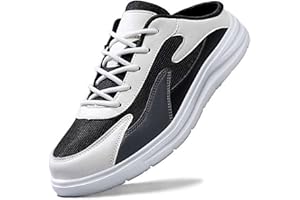 Backless Tennis Shoes for Men, Lightweight Slip On Slippers, Mesh Breathable Slide Sneakers, Comfortable Walking Shoes for Da