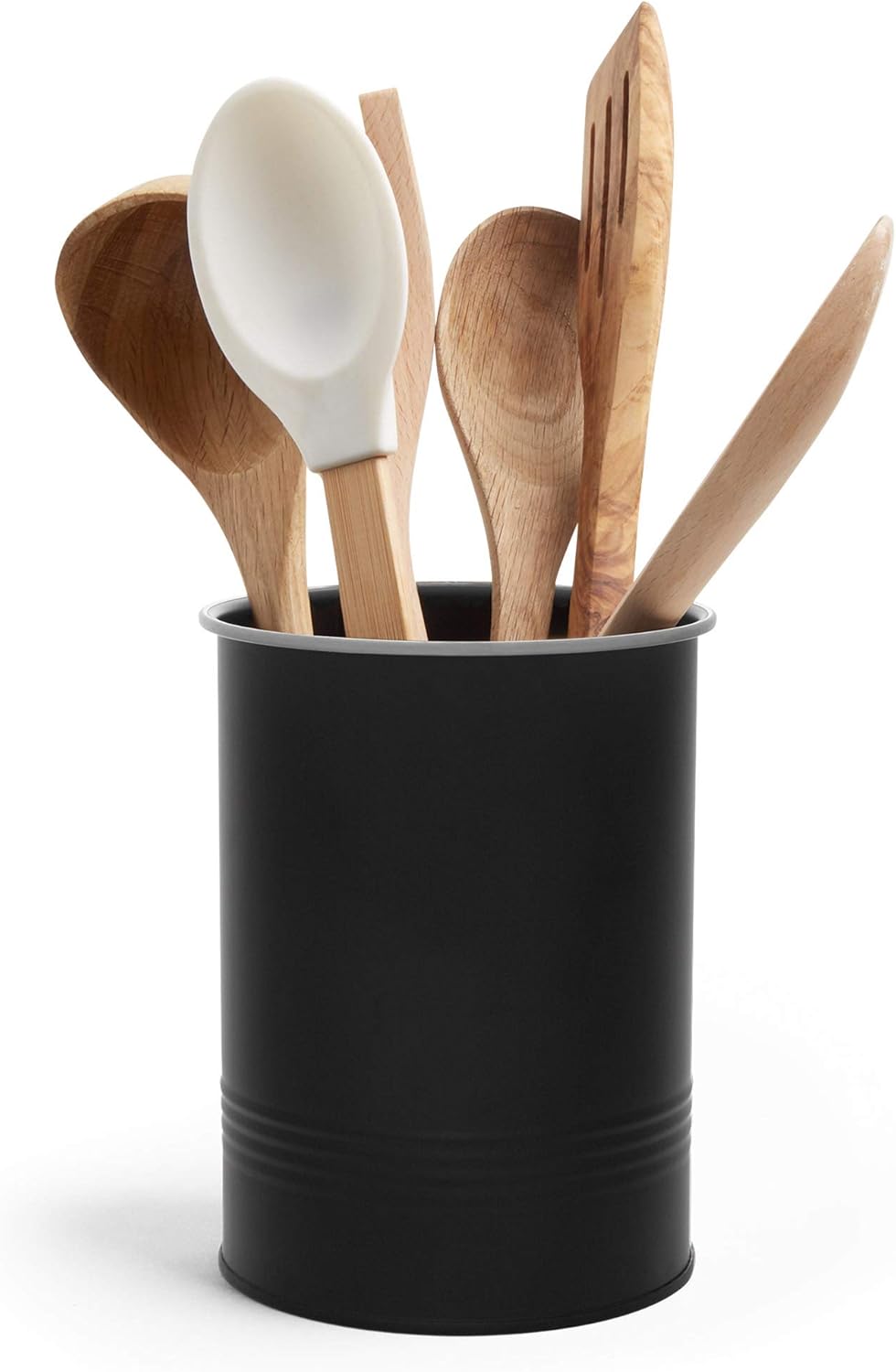 Vonshef Kitchen Utensil Pot Matte Black Utensil Holder Caddy Sink Area Organiser For Kitchen And Countertop Storage Amazon Co Uk Home Kitchen