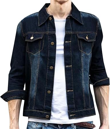 faded jean jacket mens