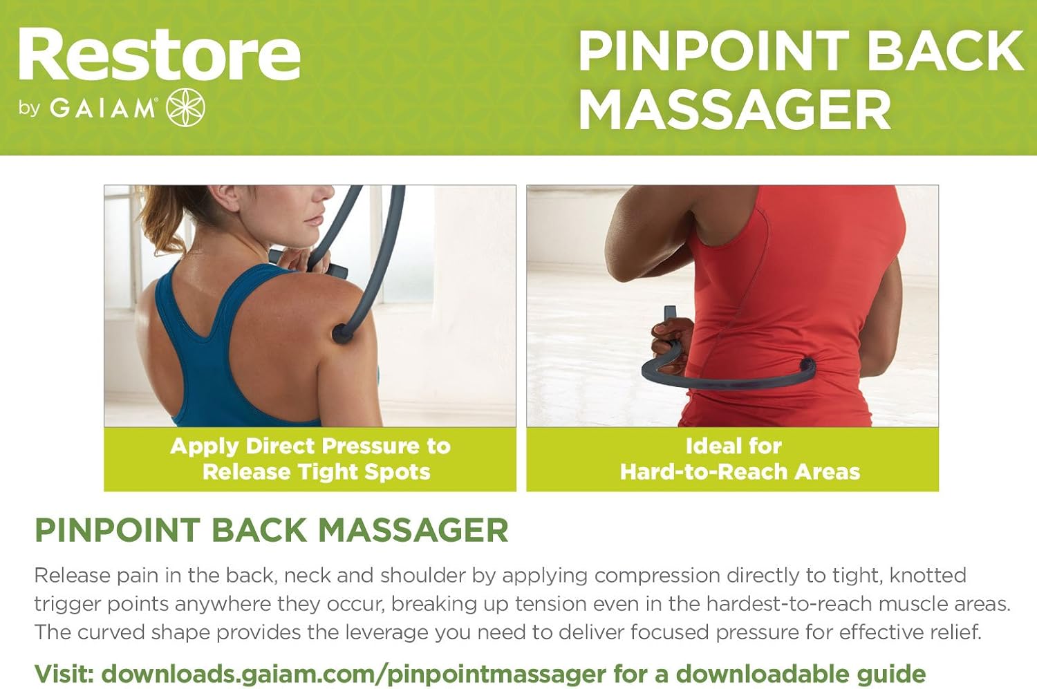 Gaiam Wellbeing Neck & Back Reliever: Sports & Outdoors
