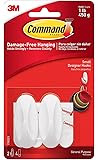 3 X Command MR13-SS-ES Large Modern Metal Hook with 1 Hook/2 Strips