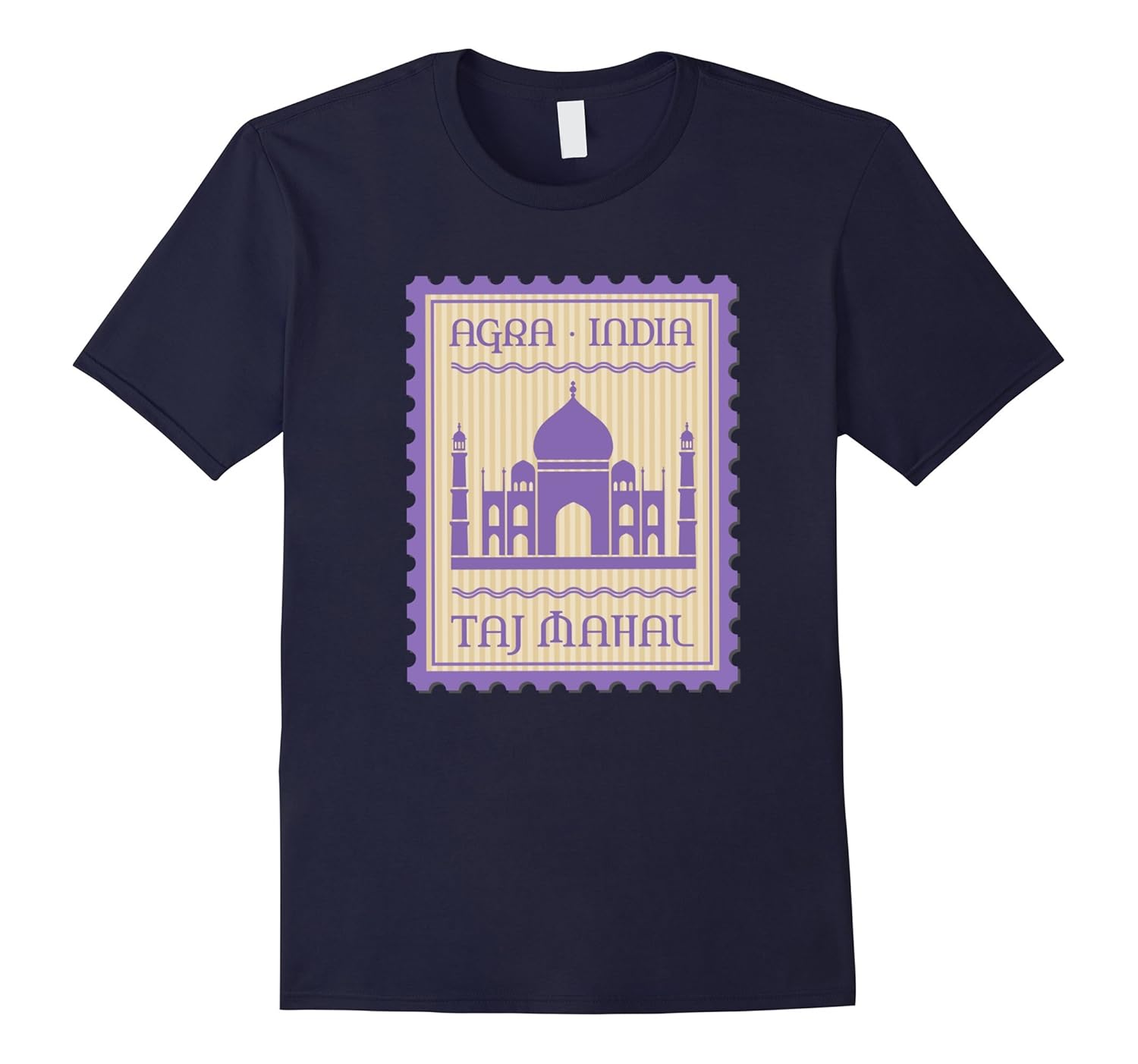 Agra India Taj Mahal Travel Souvenir T Shirt-Rose