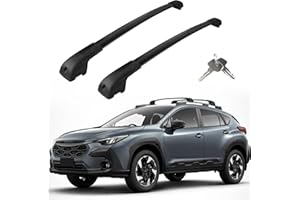 KOARIGO Roof Rack Cross Bars Compatible with Subaru Crosstrek 2024 2025, Adjustable Aluminum Heavy Duty 300 LBS Anti-Theft Lock Cargo Carrier Rooftop Crossbar Accessories for Bike, Basket, Snowboard, Luggage