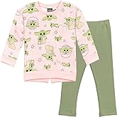 STAR WARS The Mandalorian Fleece Sweatshirt and Leggings Outfit Set Infant to Big Kid