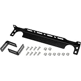 X AUTOHAUX Engine Oil Cooler Mounting Bracket Kit 330mm Aluminum Alloy | Radiator Adapter Kit, Oil Cooler Bracket Kit, Black, Transmission Oil Cooler Mounting Kit