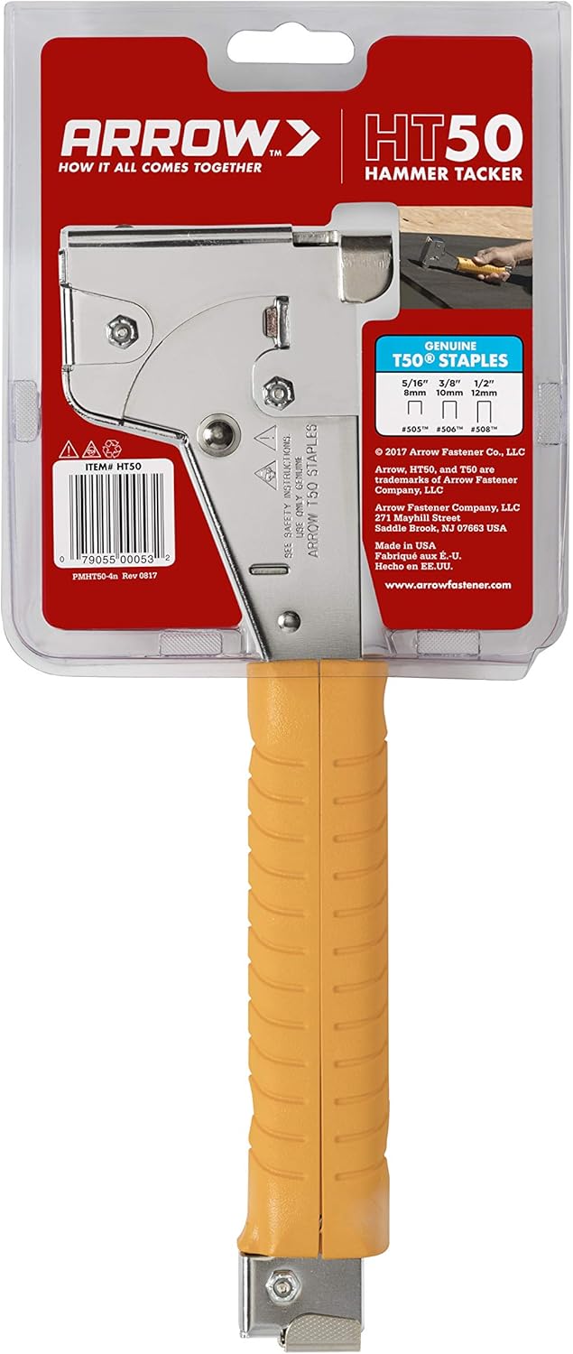 Arrow HT50 Heavy Duty Hammer Tacker - Hand Staplers And Tackers - 