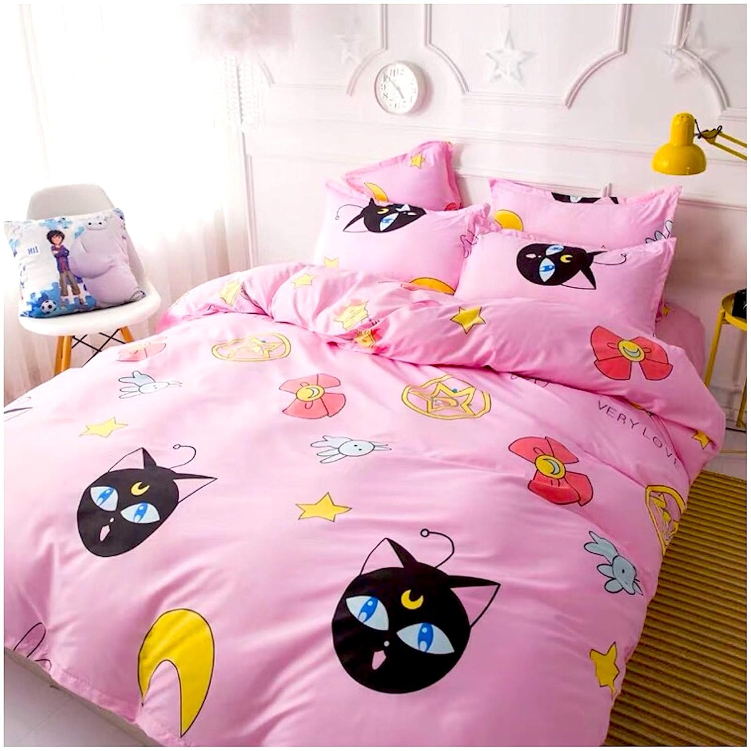 Sheets Pillowcases Double Full Size Featuring Sailor Moon Bedding Sheet Set Free Express Shipping Single Twin Queen Double Full King Size Pink Cute Cartoon Animate Girly 3 And 4 Pieces Home Postindustrial Com