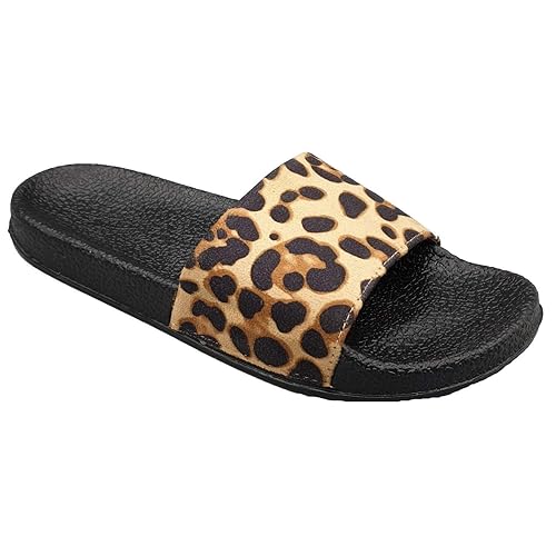 cheetah flip flops