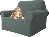 MAXIJIN 1 Seater Chair Slipcover Jacquard Spandex Pea Green