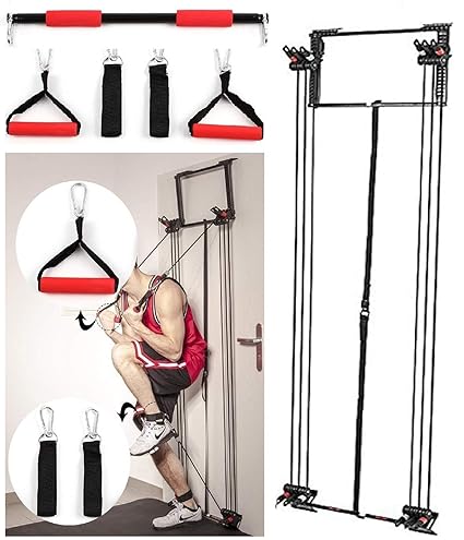 FEMOR Schlingentrainer Sling Trainer Latzugstation für Türmontage Widerstandstraining inkl Handgriffe