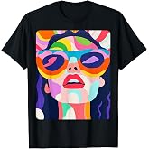 Pop Art Colorful Womens T-Shirt