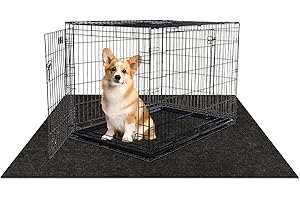 Dog Crate Pad Liner for Kennel Training, 59"×48" Under Pet Cage Mat Absorbs,Waterproof,Non-Slip,Washable Puppy Pee Pad to Pro