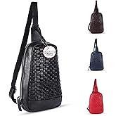 VILENCA HOLLAND Genuine Leather Crossbody Shoulder Bag – Premium Unisex Everyday Bag with Adjustable Strap, Compact Yet Spacious for Travel, Work & Daily Use – Black