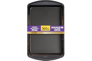 Wilton Gold Premium Non-Stick Warp-Resistant Bakeware, Made Without PFAS, Oblong Cake Pan, Perfect for Casseroles, Cakes, Bro
