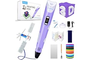 Sunfuny 3D Pen for Kids, 3D Printing Pen with 150ft PLA Filament Refills, 3-Dimensional Printer Pencil Drawing Art Craft Kit,