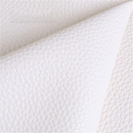 Amazon Co Jp Pu人工レザー生地模造レザーテクスチャ重布ワンピースサイズ1 4m 4 6フィート 1m 3 3フィートパッチワーク生地防水ファブリックソファ荷物diyクラフト Color 白い ホーム キッチン