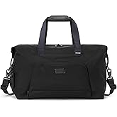 Tumi Unisex Double Expansion Duffel, Black, One Size | FXT Ballistic Nylon Duffel, 31L, Dual Gusset Expansion, TUMI Tracer, Add-a-Bag Sleeve, Padded Shoulder Strap, 18.5x11.5x9"