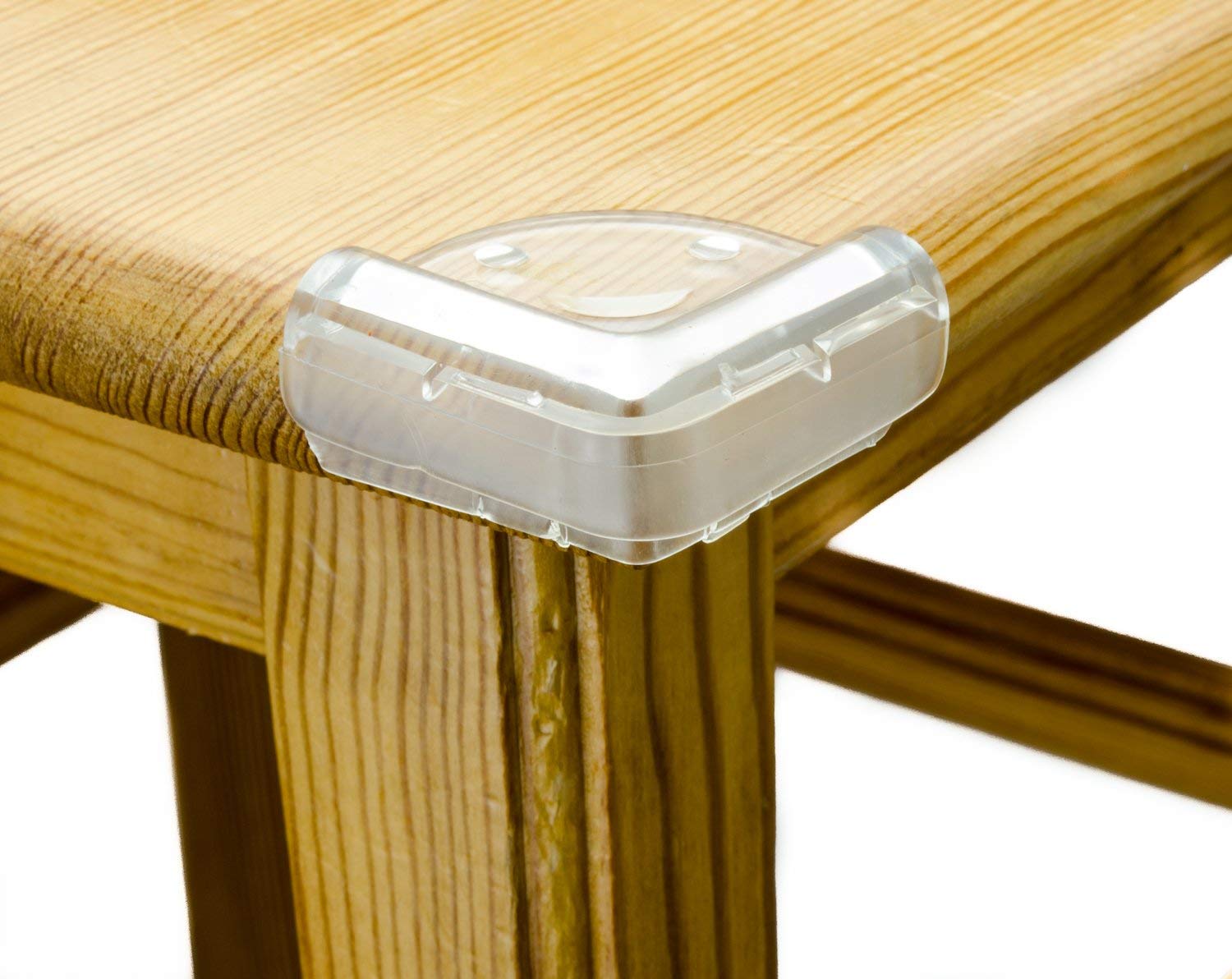 AKORD 4 x Baby Safety Transparent Corner Protectors for Desk Table Furniture - Safe for Child/Kids/Toddlers
