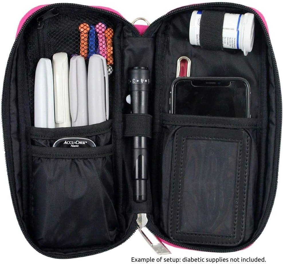 Sugar Medical Carry- Sugar Medical Carry- All Diabetes Supply Case - Fits Insulin Pen, Glucose Meter, Glucagon and Diabetes Supplies(Madison): Health & Personal Care