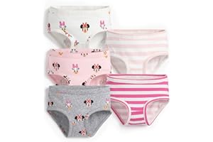 Monica + Andy Girls Organic 5-Pack Girl's Underwear