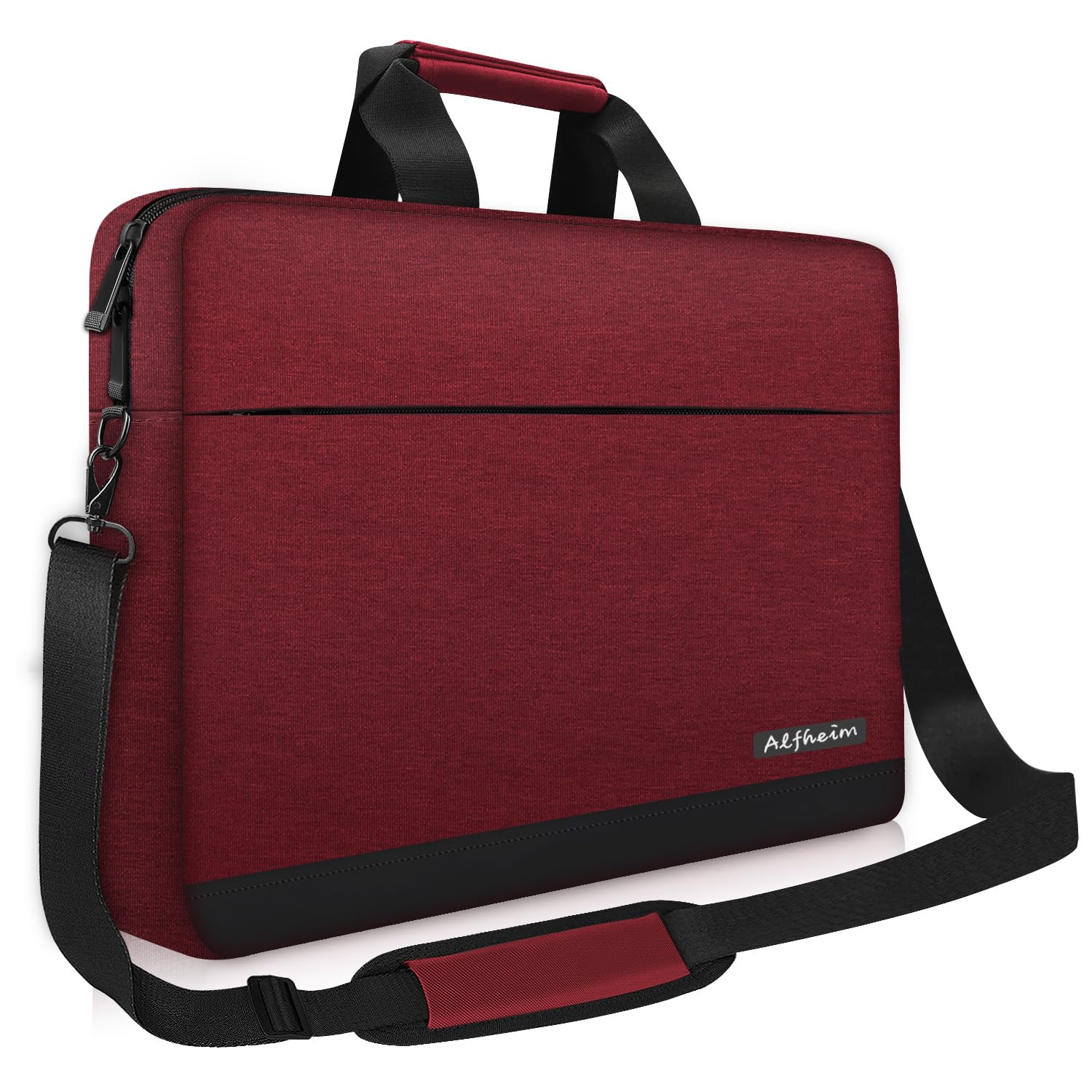 Alfheim Laptop Bag with Shoulder Strap 14 Inch Men Women Lightweight Waterproof Soft Computer Briefcase for Business Work Notebook Ultrabook Compatible with Macbook Air/Macbook Pro 14 inch A2442