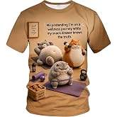 Blissboy Funny Humorous Slogan Graphic T-Shirt Novelty Short Sleeve Crewneck Shirt