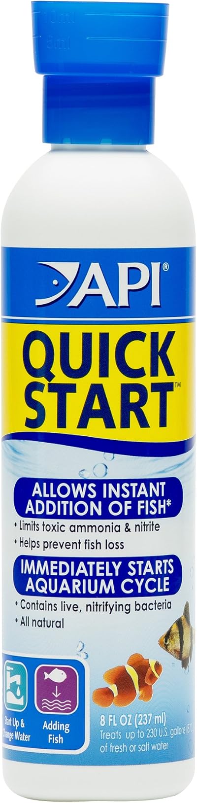 API QUICK START Freshwater and Saltwater Aquarium Nitrifying Bacteria 237 ml