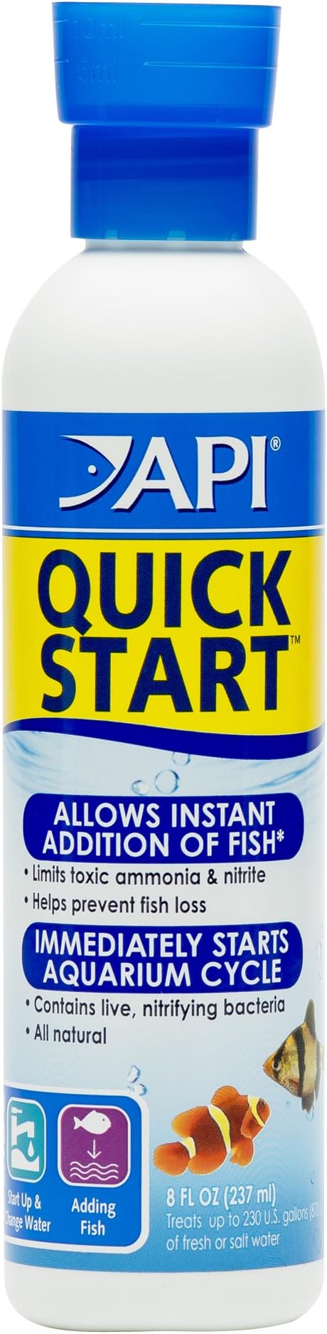 API QUICK START Freshwater and Saltwater Aquarium Nitrifying Bacteria 237 ml