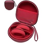 Headphone Case Compatible with BERIBES/TOZO/KVIDIO/Beats/Soundcore Anker/JBL Noise Cancelling Over-Ear Headphones, Wine Red
