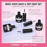 VANREESA Gel Nail Polish Set 21 Colors Base Top Coat UV Soak Off view 5