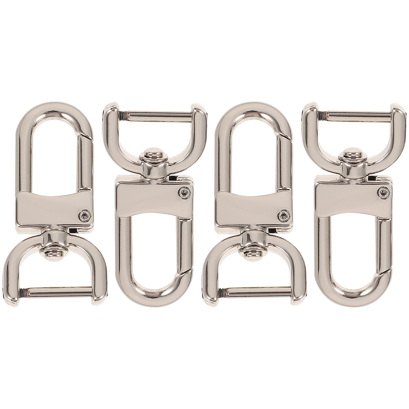 Milisten 4Pcs Metal Dog Buckles Swivel Hooks for Luggage Straps Bag Repair Replacement Hardware Accessories Portable and Easy to Install