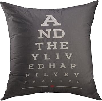 Amazon Com Mugod Decorative Throw Pillow Cover Gray Prints Eye