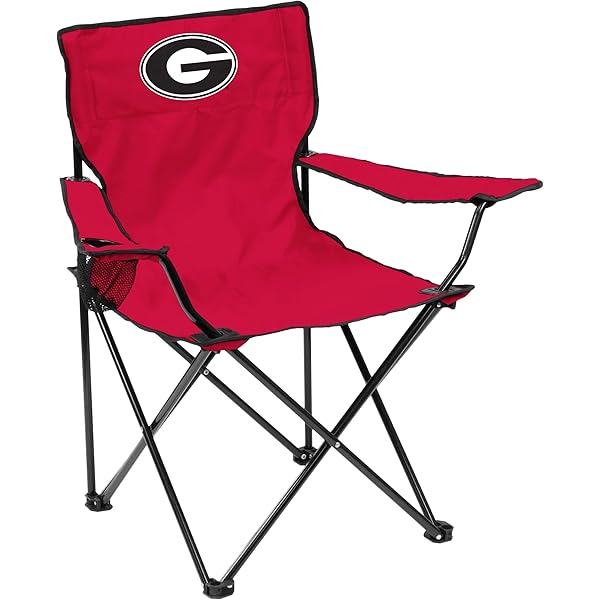 NCAA UConn Huskies Elite Chair With Cup Holders – Heavy-Duty Steel Frame, Adjustable Armrests, Supports 275 Lbs