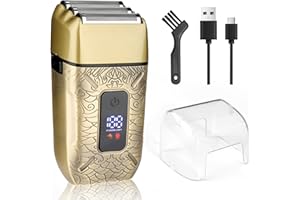 LCMWB Foil Shavers for Men, Electric Razor for Men with Triple Blades, LED Display, Cordless Rechargeable Shavers for Men, Men's Foil Shaver for Close Shave, Dry & Wet Shave