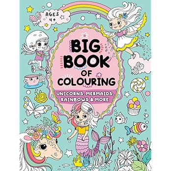 Big Book of Colouring for Girls: Children Ages 4+ (Big Books of Colouring (Ages 4+)) - Cover