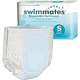 Swimmates Adult Swim Underwear, Pull-up with Tear-Away Side Seams, Unisex, Disposable, Youth XL (22"- 36" Waist) Adult Small, 22 Count (Pack of 1)