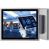 SunKol 12.1" Industrial Embedded Panel PC, IP65 Fanless All-in-One Computer | Windows 10 Pro Industrial Touch Computer,Auto Power-on,i5-7200U,8GB RAM,256GB SSD,Dual LAN,RS232/RS485,Automation