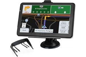 GHYREX GPS Navigator for Car, Latest 2023 Map,7 inch Touch Screen Real Voice Spoken Turn-by-Turn Direction Reminding Navigation System for Cars, Vehicle GPS Satellite Navigation