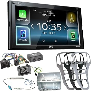 Juego Completo De Opel Astra J Jvc M730bt Bluetooth Carplay Android Auto Usb Mp3 Radio De Coche Amazon Es Electronica