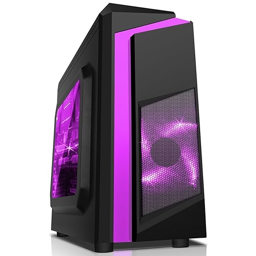 title=CiT-Custodia per gioco Midi F3, colore: nero, 12 cm, colore: viola con ventola