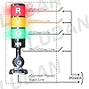 12-24V LED Stack Tower Lights, Industrial Warning Lights, Andon Lights ...