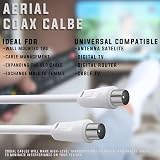 D.A.Y. Republic 5m TV Aerial Coax Cable with Female Adapter Silver view 5