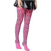 SHENHE Women's Sexy Leopard Tights High Waist Stretchy Animal Print Mesh Stockings Pantyhose