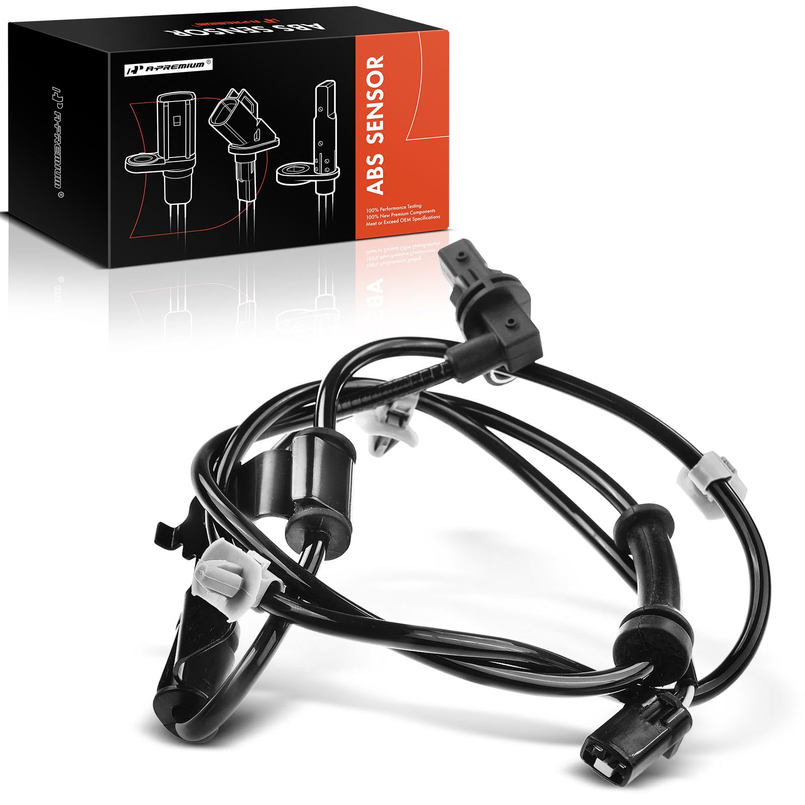 Photo 1 of A-Premium Front Left ABS Wheel Speed Sensor Compatible with Hyundai Santa Fe 2010-2012, 2.4L 3.5L, Sport Utility, Front Driver Side, Replaces 95670-2B200, 956702B200
