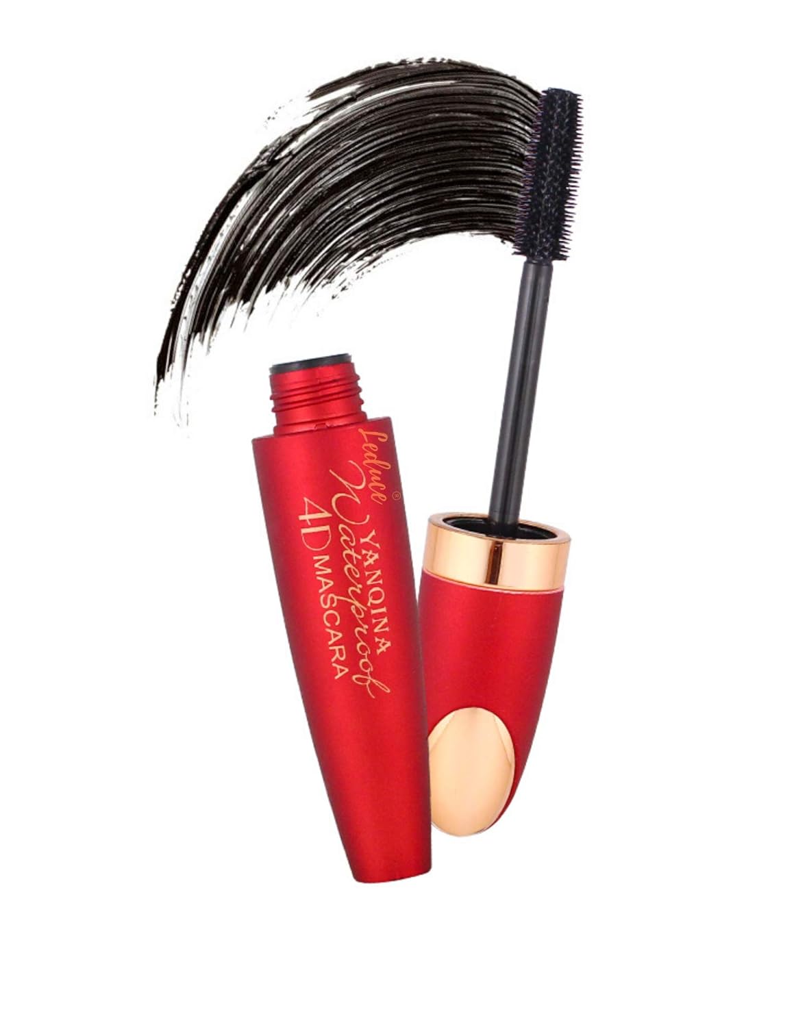 Leduce Yanqina New Waterproof 4D Fiber Lash Mascara,Heavy Full Figure Membrane Force Eyelash to Cream, Premium Formula with Highest Quality Natural & Non-Toxic Hypoallergenic Ingredients