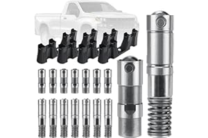 MOJIOO 16Pcs Active Fuel Management Valve Hydraulic Roller Lifters and Guide Trays Compatible with Chevy GMC Cadillac Buick Pontiac 4.3L 5.3L 6.0L 6.2L OE#12569256 12645725 12680871